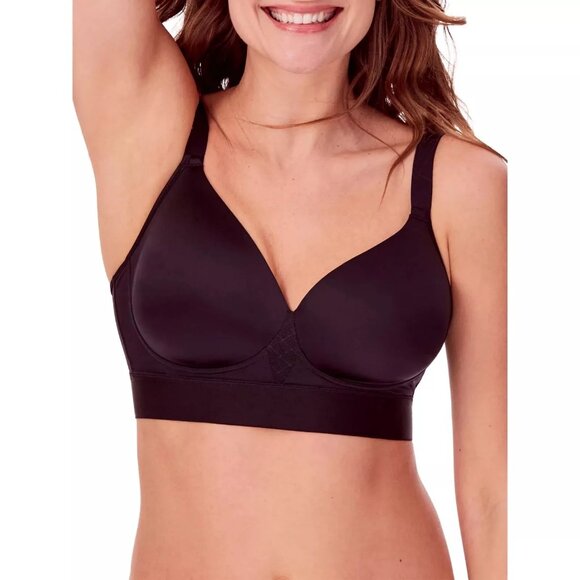 Bali One Smooth U Bounce Control Convertable Underwire Bra DF3456 Black 40D NWT - Picture 1 of 7